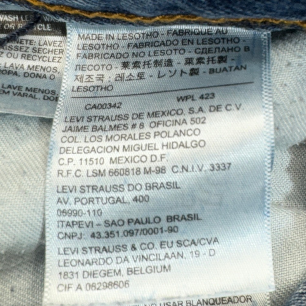 Levi's 560 Jeans Mens 33x30 Blue Comfort Fit Loose Tapered Leg Baggy Denim - Picture 10 of 13